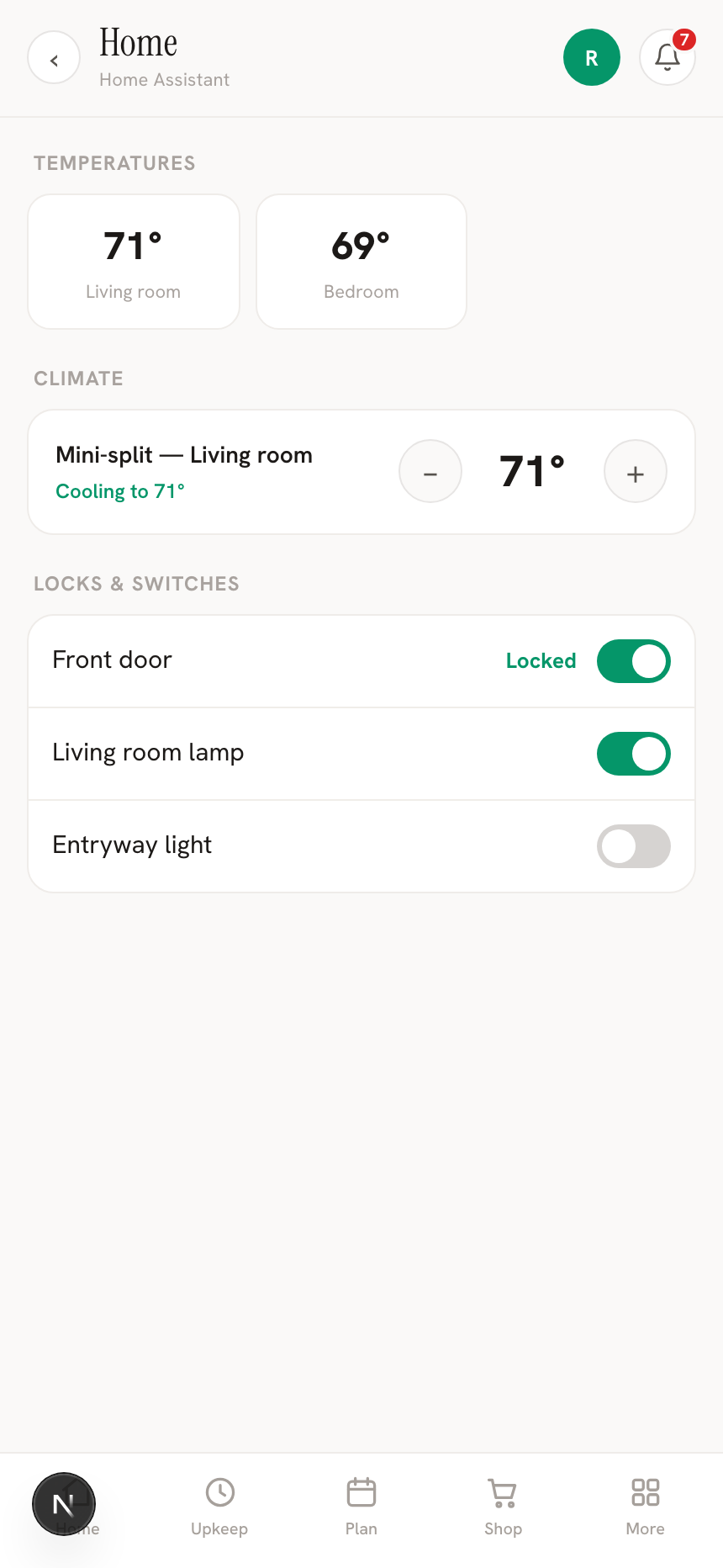 Home Assistant tiles